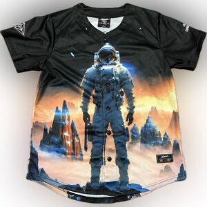 Slander Jersey Small Los Angeles Convention Center 2023 Rave EDM Button Up Shirt